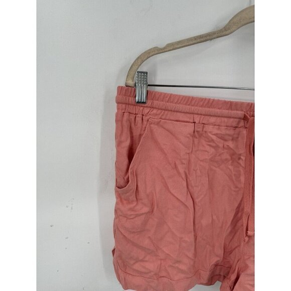 Hurley Shorts Women Large Pink Drawstring Summer Beach Resortwear Summer NEW - Picture 9 of 10